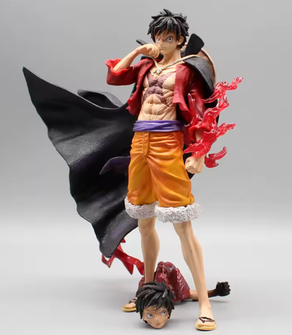 22cm One Piece Monkey D Luffy Figure GK New Four Emperors Statue Pvc