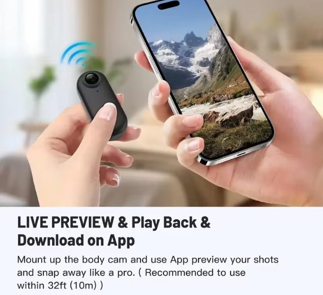 4K HD Mini Recorder WIFI Action Camera Lightweight POV Body Camera