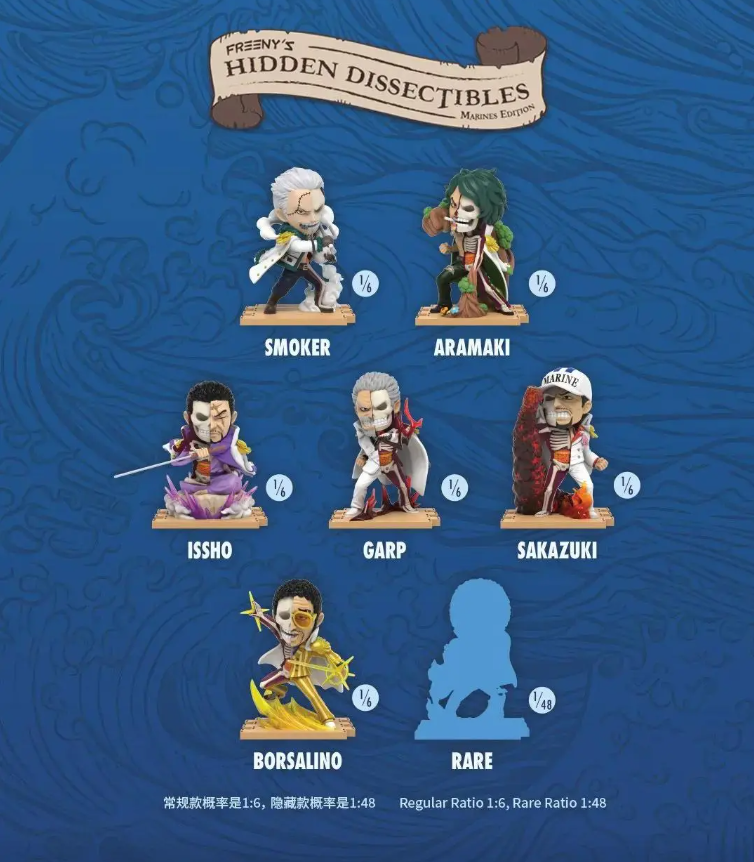 One Piece: Hidden Dissectibles Blindbox - Marine Edition