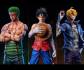 One Piece Figure Roronoa Zoro, Monkey d. Luffy, Vinsmoke Sanji, PVC Statue