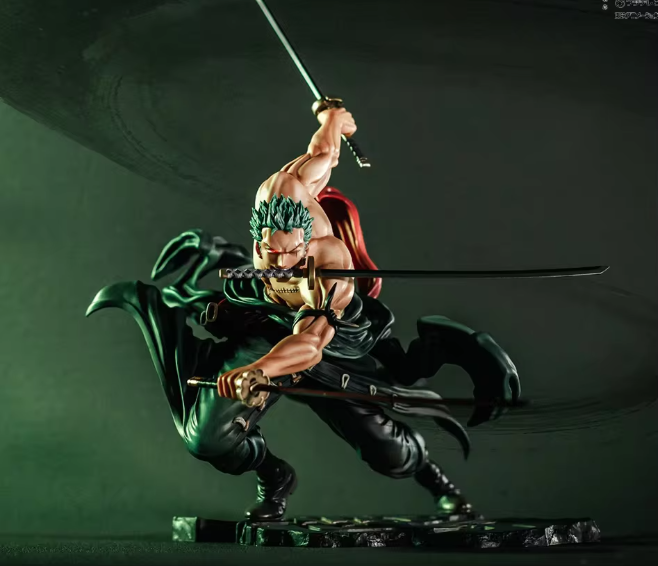 20cm One Piece Anime Figure Roronoa Zoro Three-blade PVC Action Figure