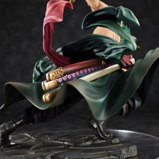 20cm One Piece Anime Figure Roronoa Zoro Three-blade PVC Action Figure